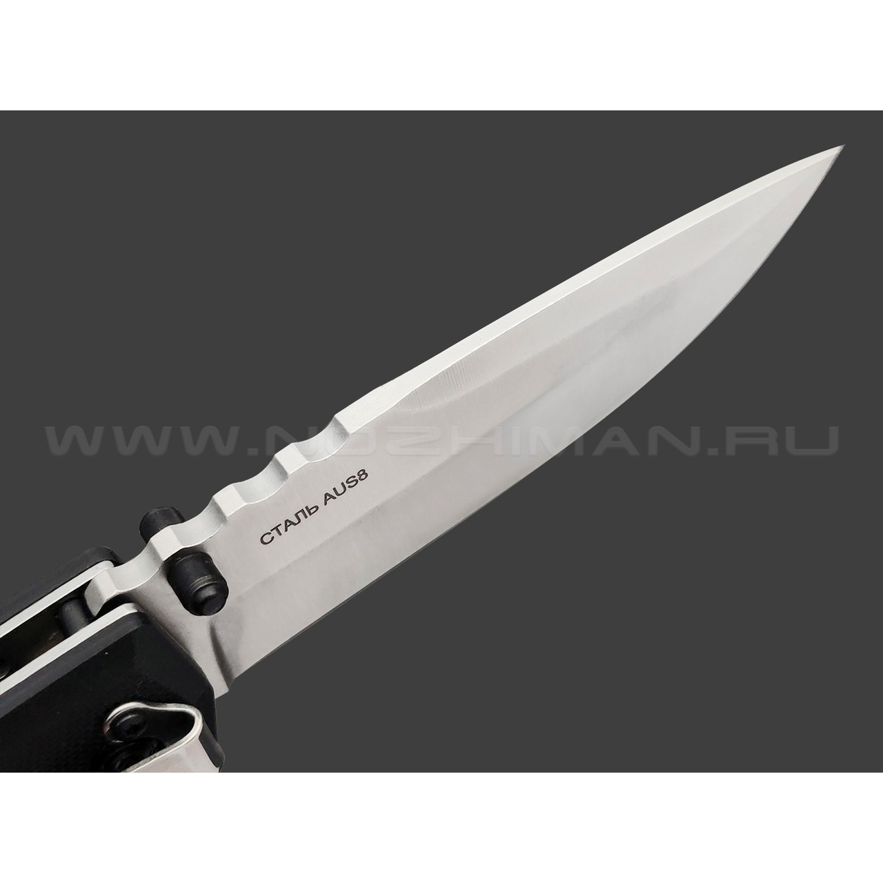 Нокс складной нож Т-34 323-180401 сталь Aus-8 satin, рукоять G10 black