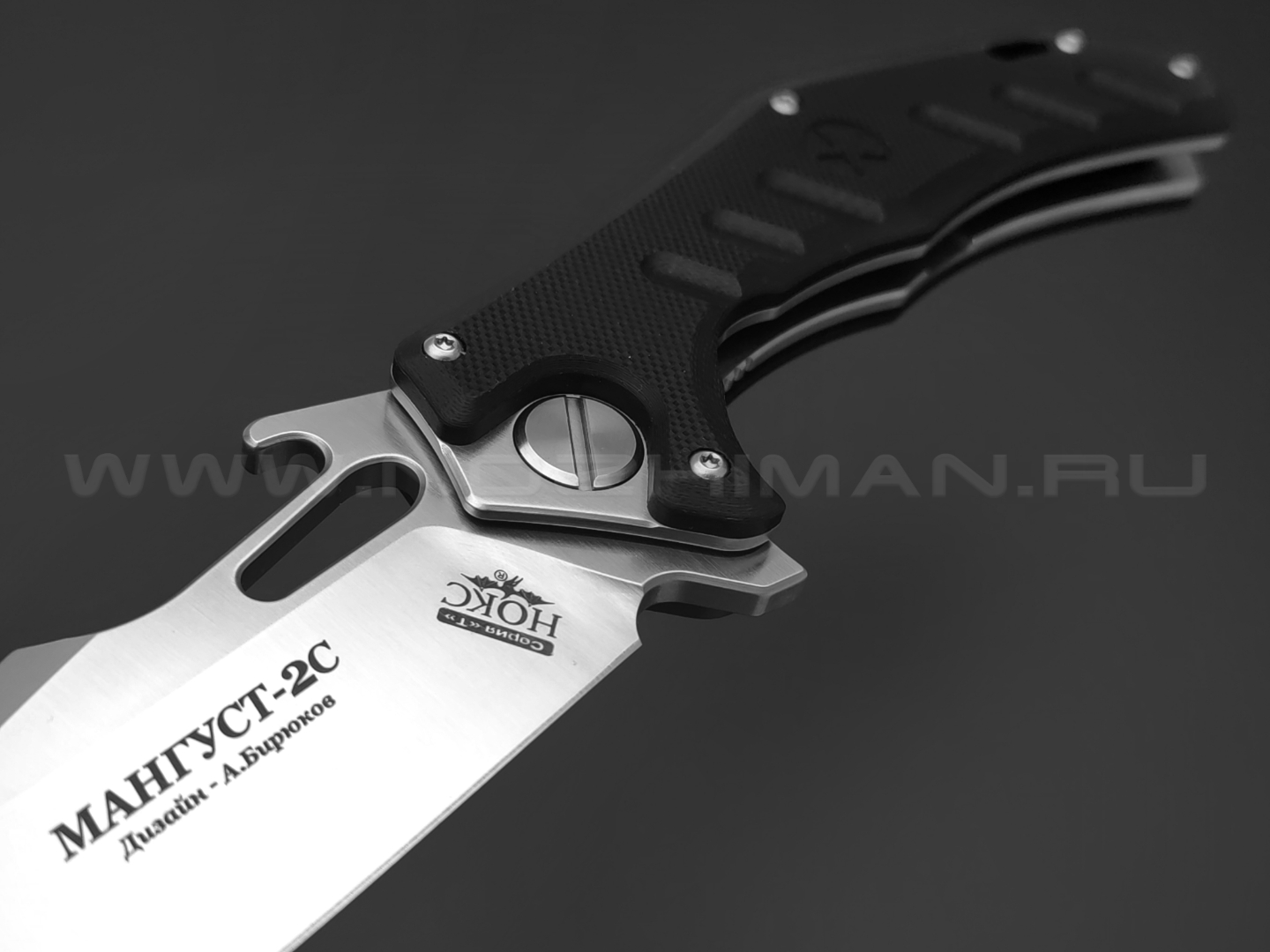 Нокс складной нож Мангуст-2С 337-100406 сталь D2 satin, рукоять G10 black
