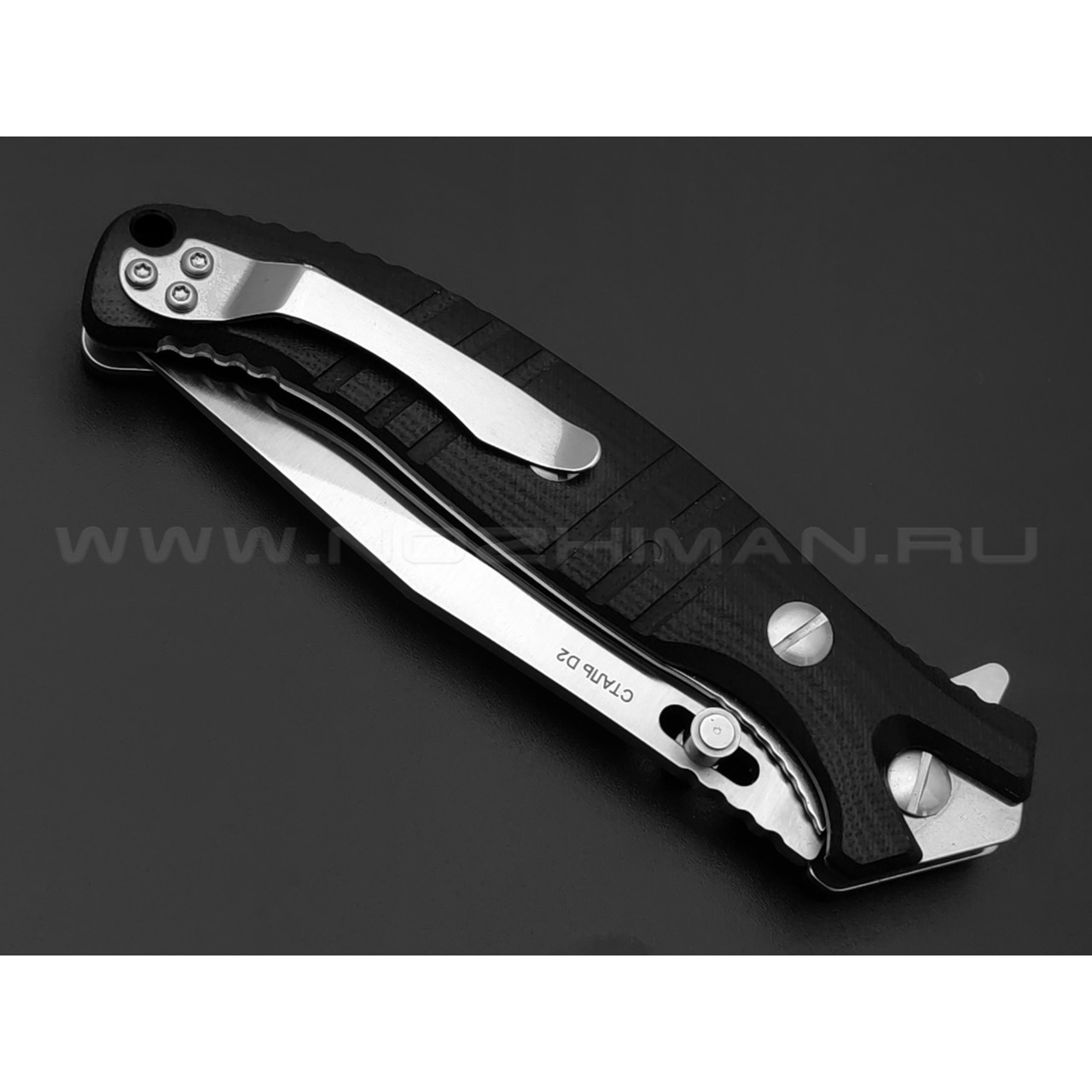 Нокс складной нож Геккон 340-100406 сталь D2 satin, рукоять G10 black
