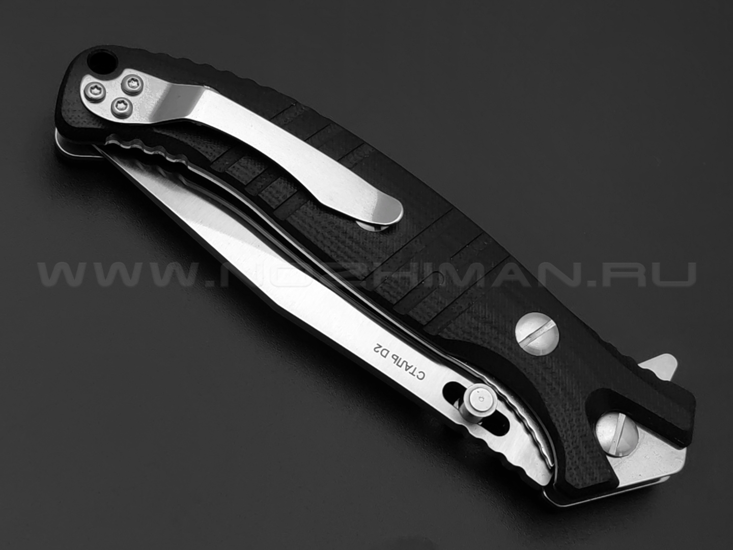 Нокс складной нож Геккон 340-100406 сталь D2 satin, рукоять G10 black