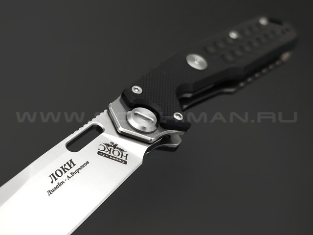 Нокс складной нож Локи 346-100407 сталь D2 satin, рукоять G10 black