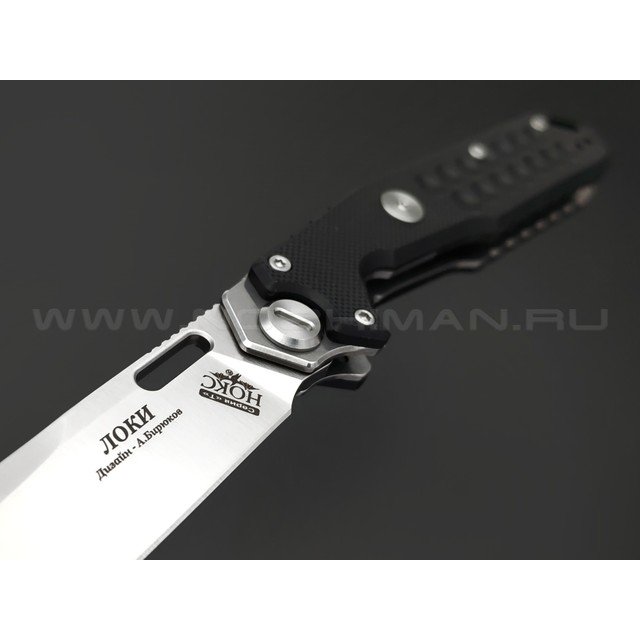 Нокс складной нож Локи 346-100407 сталь D2 satin, рукоять G10 black