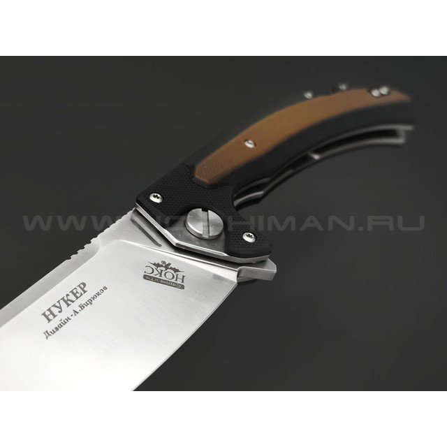 Нокс складной нож Нукер 347-109406 сталь D2 satin, рукоять G10 black & brown