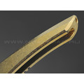 TuoTown складной нож Alatus-1 Integral сталь M390 bead-blast, рукоять Titanium TC4 Crystal Gold TuoTown складной нож Alatus-1 Integral сталь M390 bead-blast, рукоять Titanium TC4 Crystal Gold