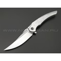 TuoTown складной нож Alatus-1 Integral TAT1-MKA1 сталь M390 bead-blast, рукоять Titanium Crystal Grey TuoTown складной нож Alatus-1 Integral TAT1-MKA1 сталь M390 bead-blast, рукоять Titanium Crystal Grey