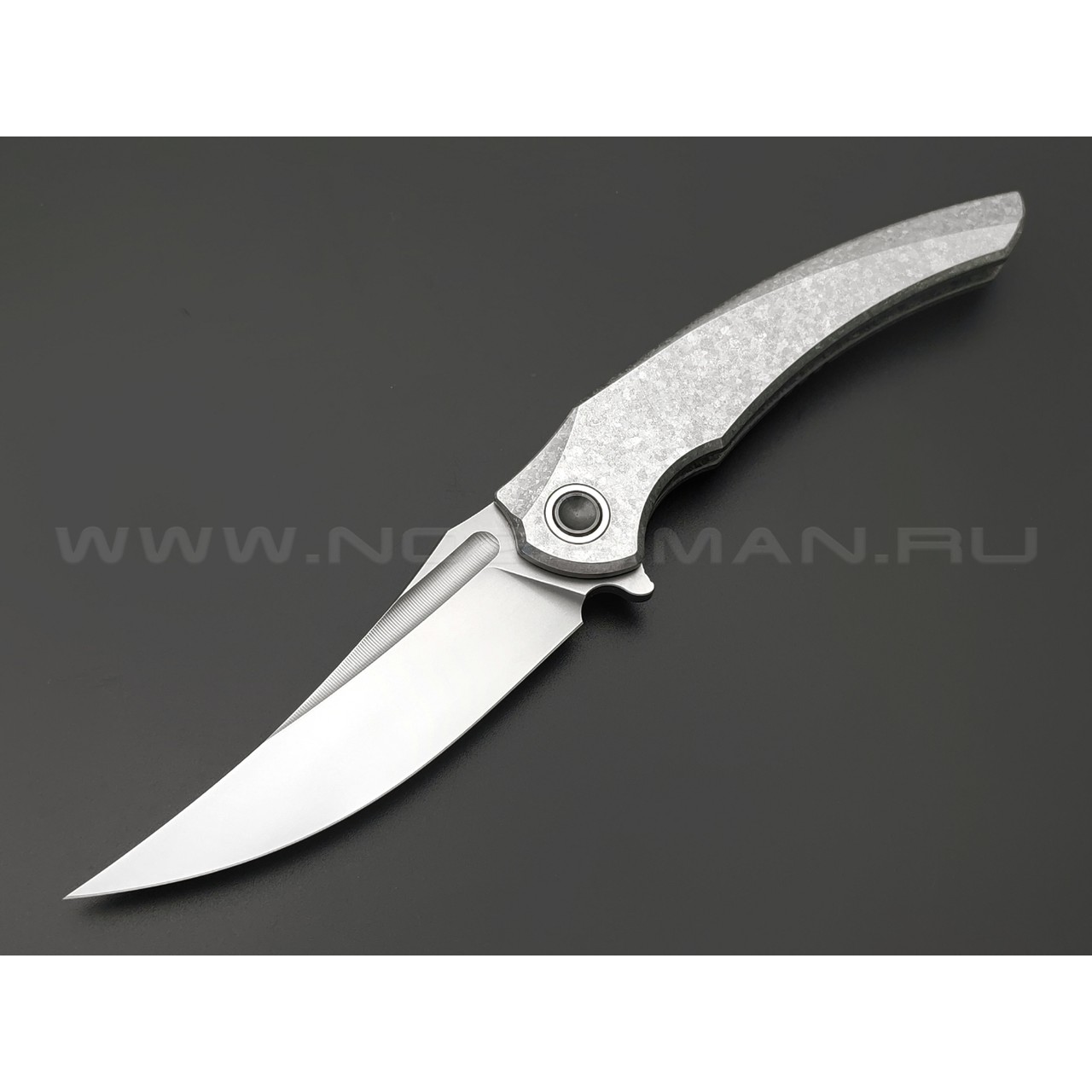 TuoTown складной нож Alatus-1 Integral TAT1-MKA1 сталь M390 bead-blast, рукоять Titanium Crystal Grey
