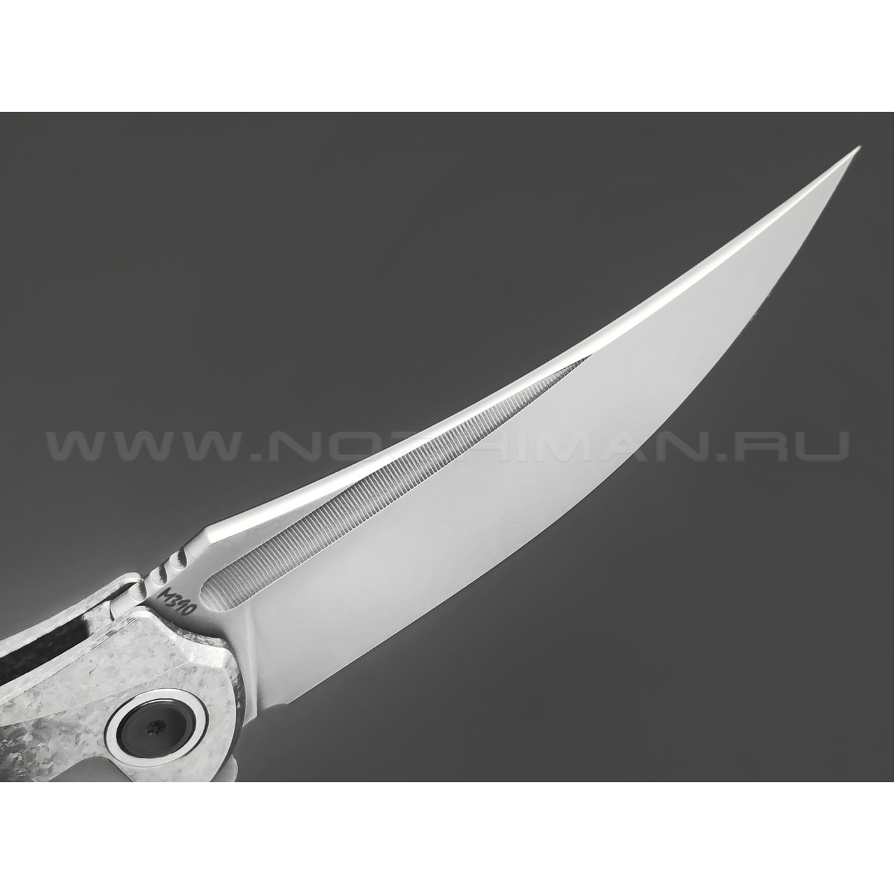 TuoTown складной нож Alatus-1 Integral TAT1-MKA1 сталь M390 bead-blast, рукоять Titanium Crystal Grey