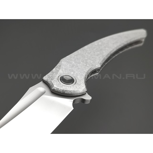 TuoTown складной нож Alatus-1 Integral TAT1-MKA1 сталь M390 bead-blast, рукоять Titanium Crystal Grey