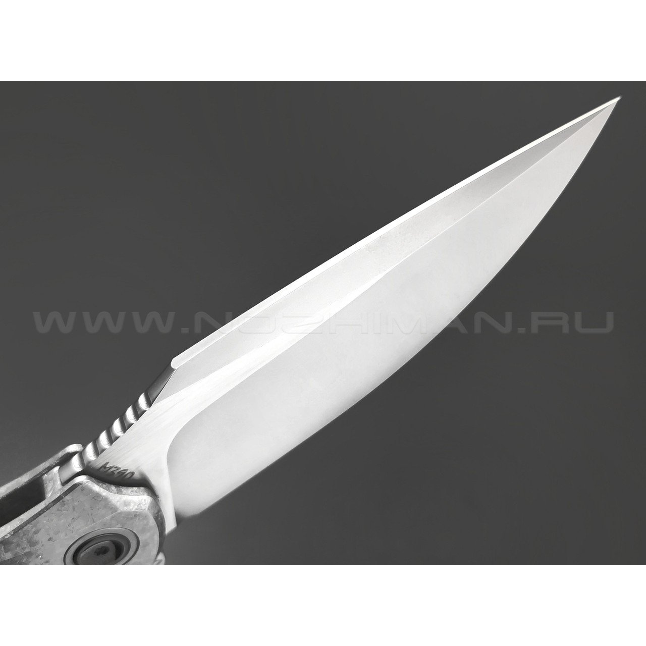 TuoTown складной нож Alatus-2 Integral TAT2-MKA1 сталь M390 bead-blast & satin, рукоять Titanium Crystal Grey