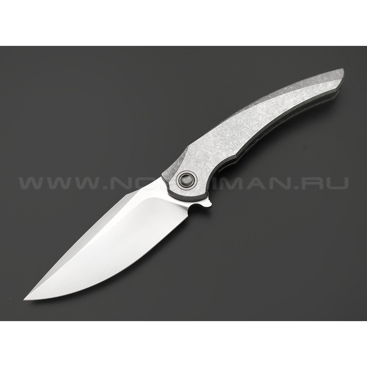 TuoTown складной нож Alatus-2 Integral TAT2-MKA1 сталь M390 bead-blast & satin, рукоять Titanium Crystal Grey