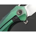 TuoTown складной нож Magpie Integral TMP-MKAG сталь M390 bead-blast & satin, рукоять Titanium Crystal Green TuoTown складной нож Magpie Integral TMP-MKAG сталь M390 bead-blast & satin, рукоять Titanium Crystal Green