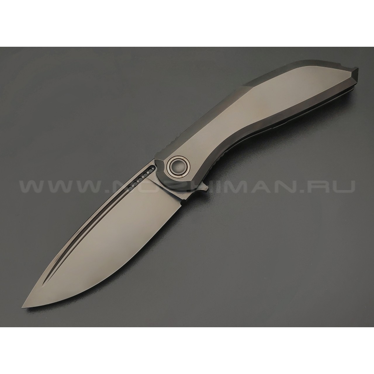 TuoTown складной нож Stinger сталь M390 DLC, рукоять Titanium TC4 Black
