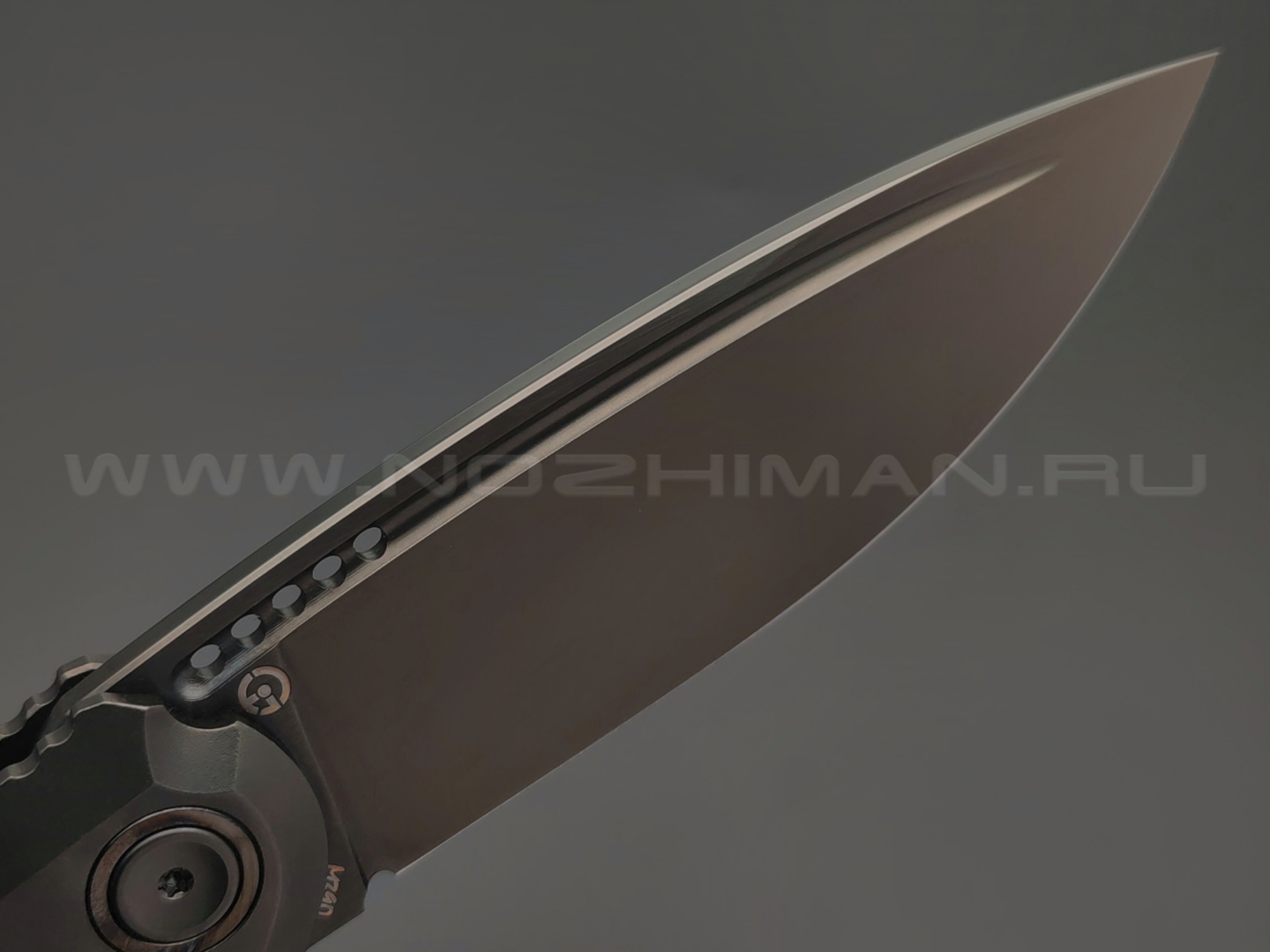 TuoTown нож Stinger сталь M390 DLC, рукоять Titanium TC4 Black