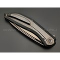 TuoTown складной нож Stinger сталь M390 DLC, рукоять Titanium TC4 Black
