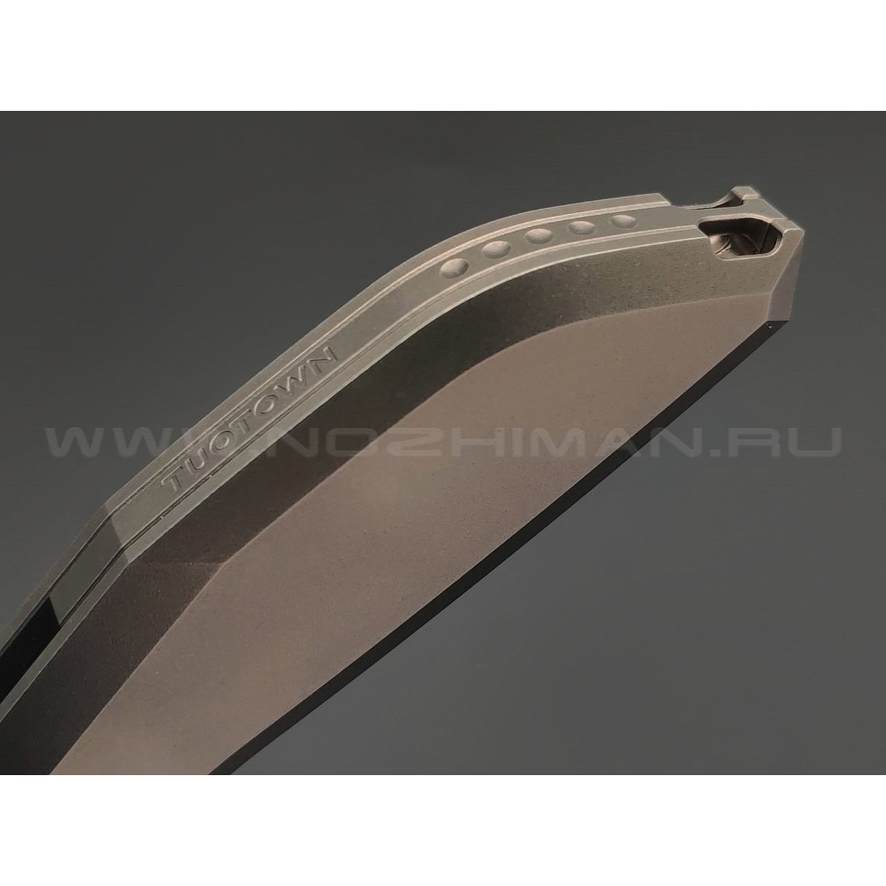 TuoTown складной нож Stinger Limited Edition TSG-VGS сталь Damascus, рукоять Titanium TC4 Grey