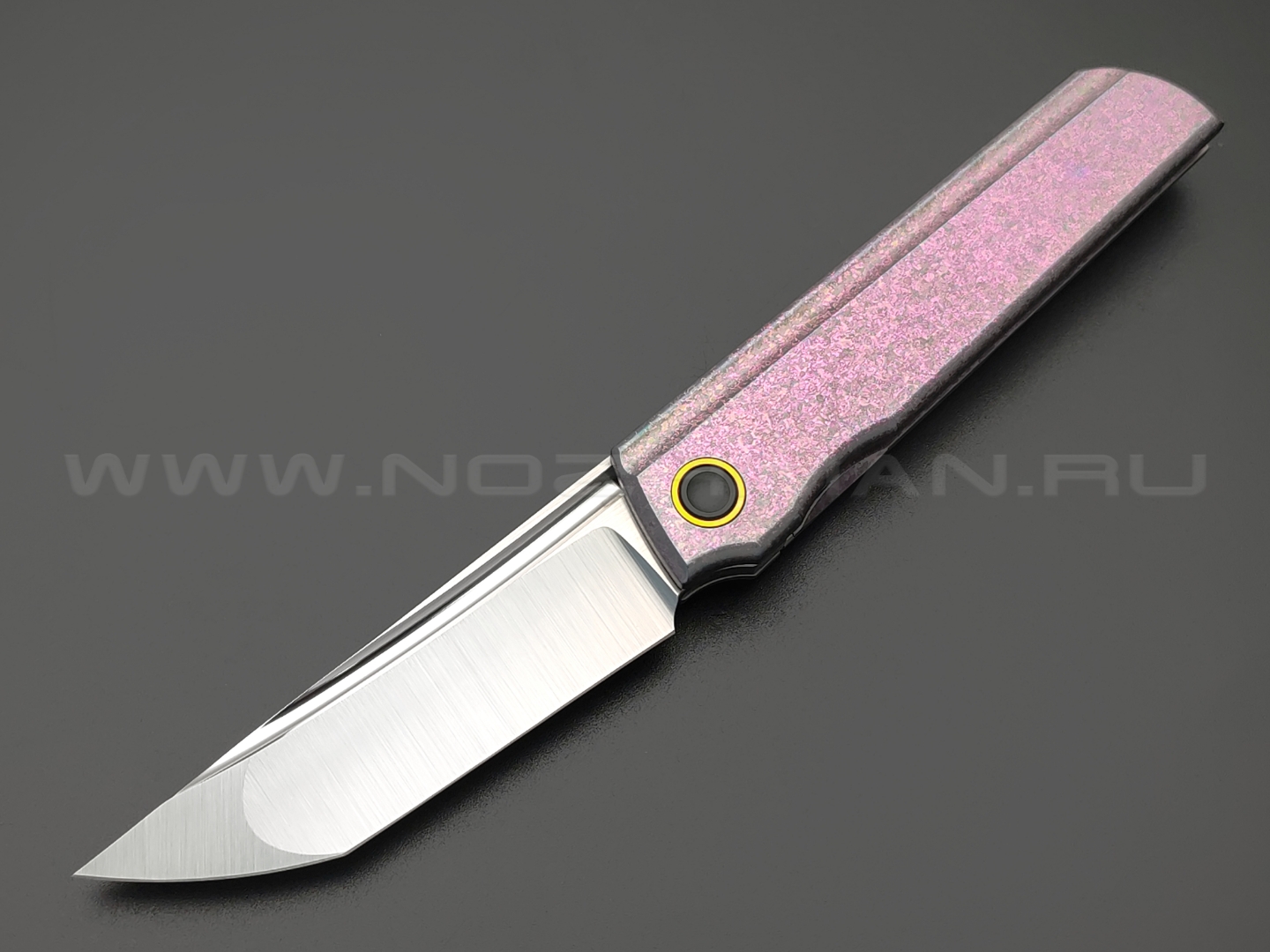 TuoTown нож Common сталь M390, рукоять Titanium Crystal Pink