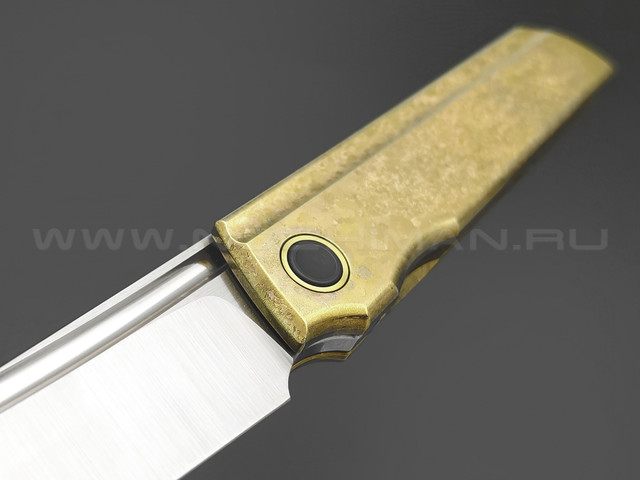TuoTown нож Common сталь M390, рукоять Titanium Crystal Gold