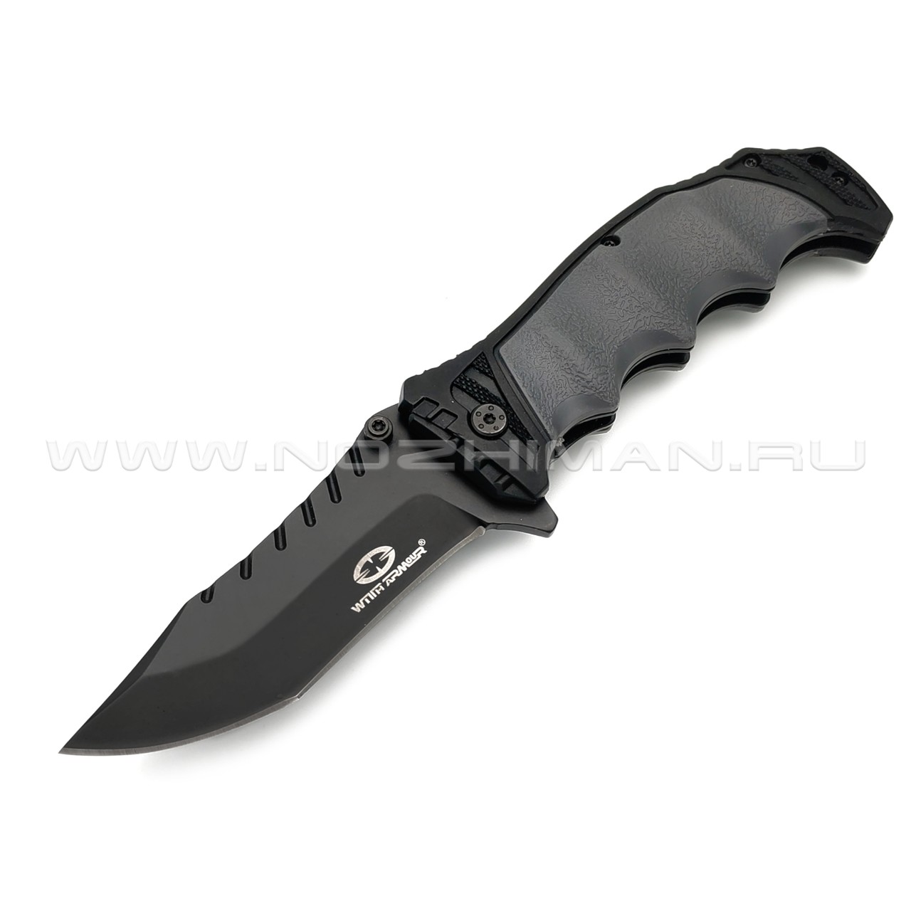 WithArmour складной нож Lion Claw Black & Grey WA-018BG сталь 440C, рукоять Rubber, Nylon Fiber
