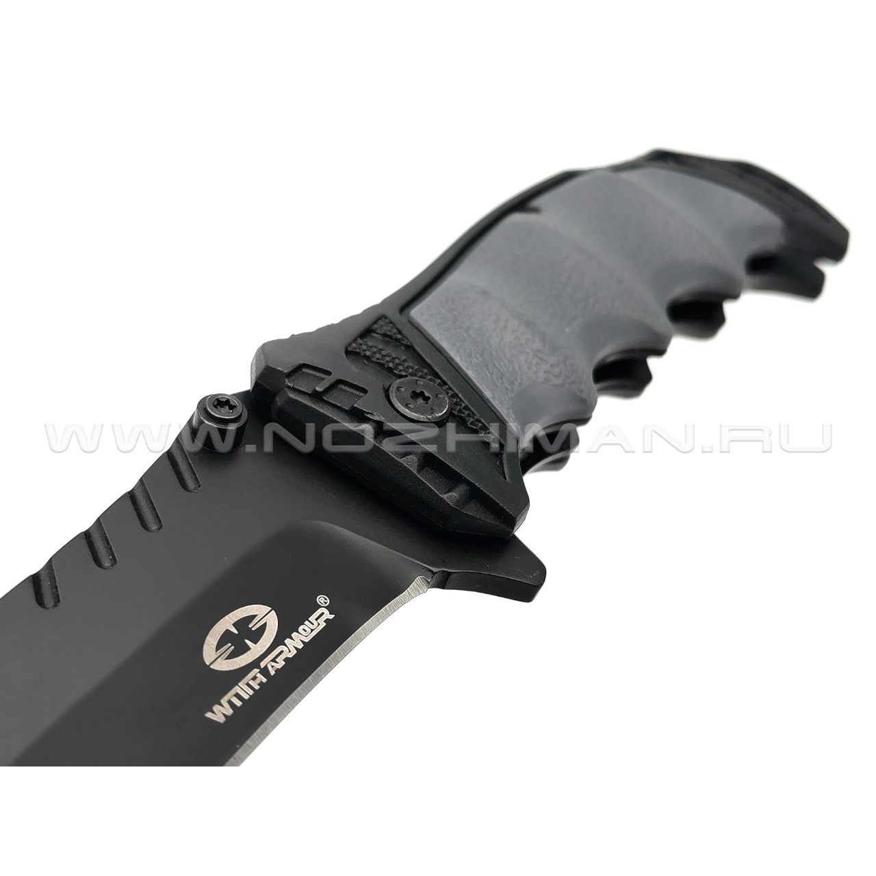 WithArmour складной нож Lion Claw Black & Grey WA-018BG сталь 440C, рукоять Rubber, Nylon Fiber