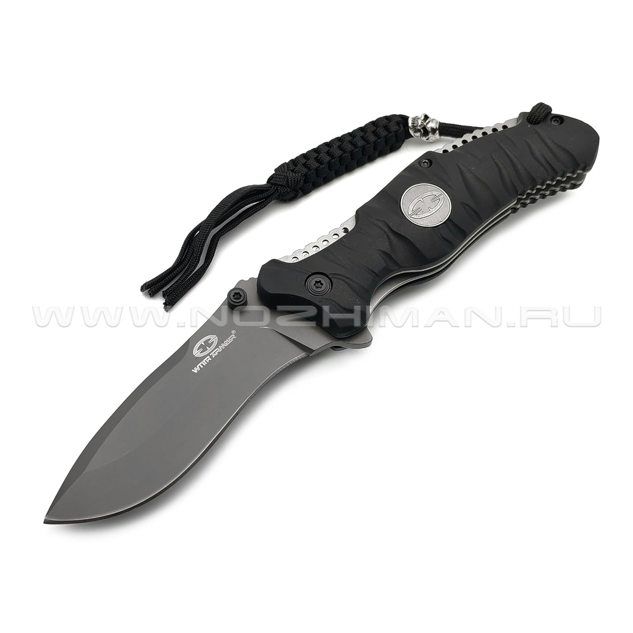 WithArmour складной нож Eagle Claw WA-004BK сталь 440C grey, рукоять Rubber black