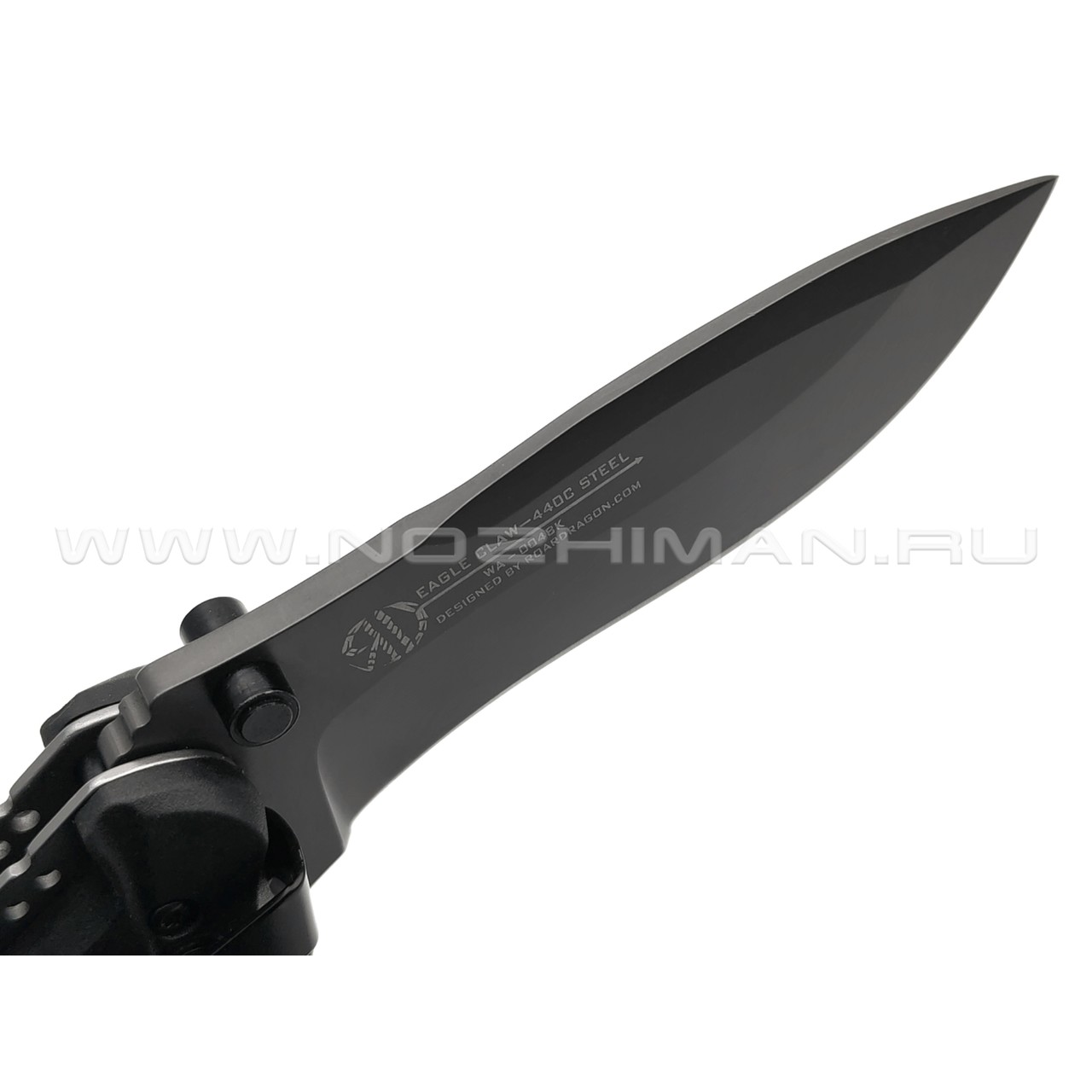 WithArmour складной нож Eagle Claw WA-004BK сталь 440C grey, рукоять Rubber black