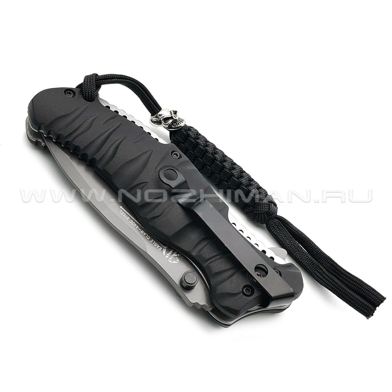 WithArmour складной нож Eagle Claw WA-004BK сталь 440C grey, рукоять Rubber black