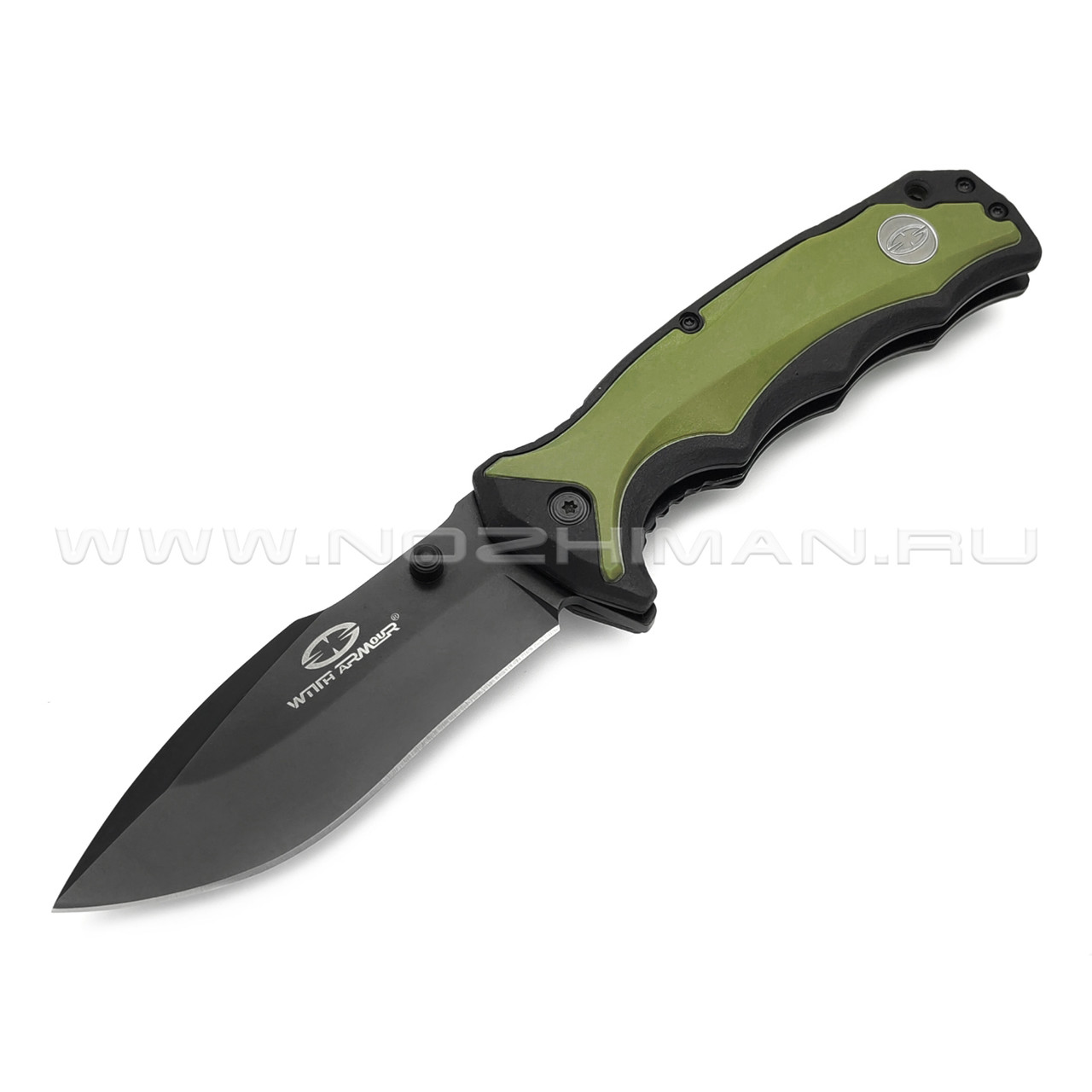 WithArmour складной нож Tiger Shark WA-019BT сталь 440C black, рукоять PP, TPR black & tan