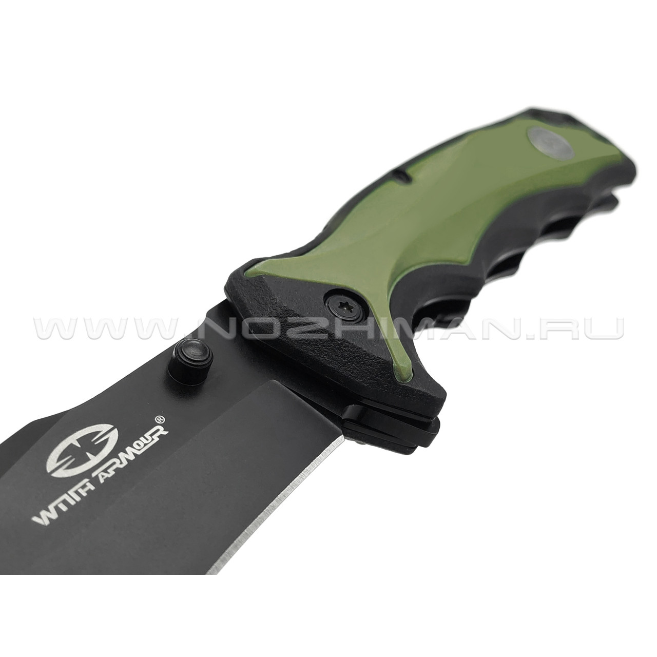 WithArmour складной нож Tiger Shark WA-019BT сталь 440C black, рукоять PP, TPR black & tan