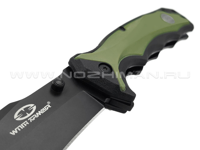 WithArmour складной нож Tiger Shark WA-019BT сталь 440C black, рукоять PP, TPR black & tan