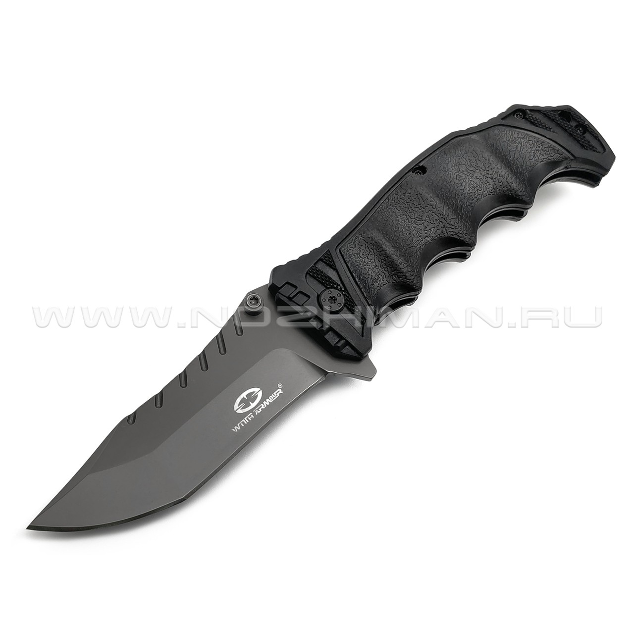 WithArmour складной нож Lion Claw Black WA-018BK сталь 440C, рукоять Rubber, Nylon Fiber