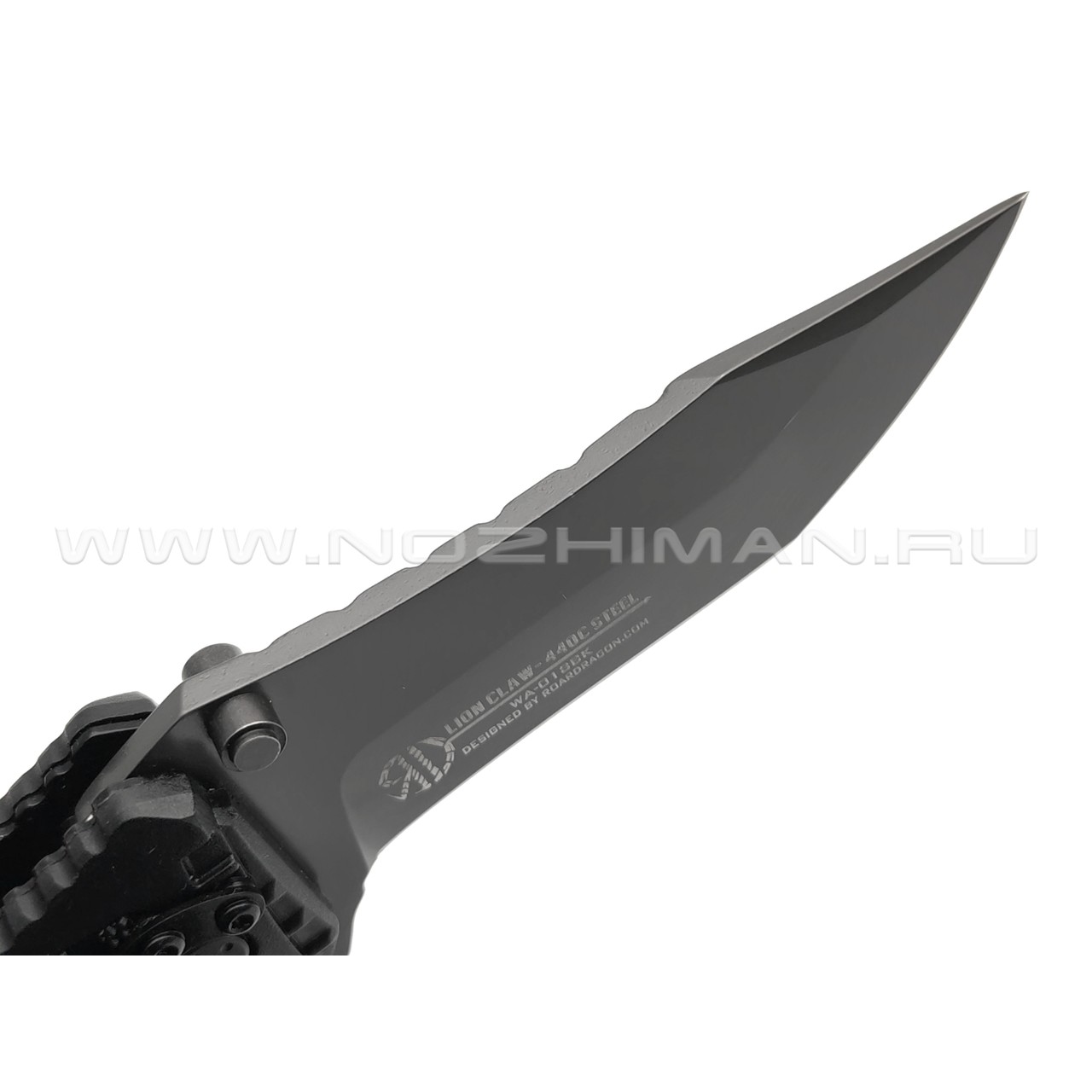 WithArmour складной нож Lion Claw Black WA-018BK сталь 440C, рукоять Rubber, Nylon Fiber