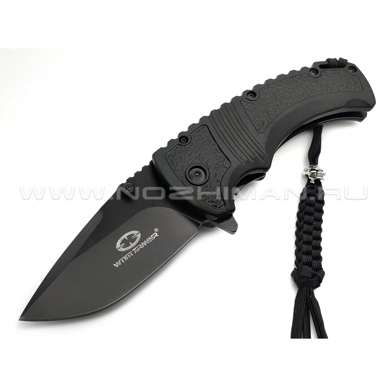 WithArmour складной нож Black B WA-007BK сталь 440C black, рукоять PP, TPR