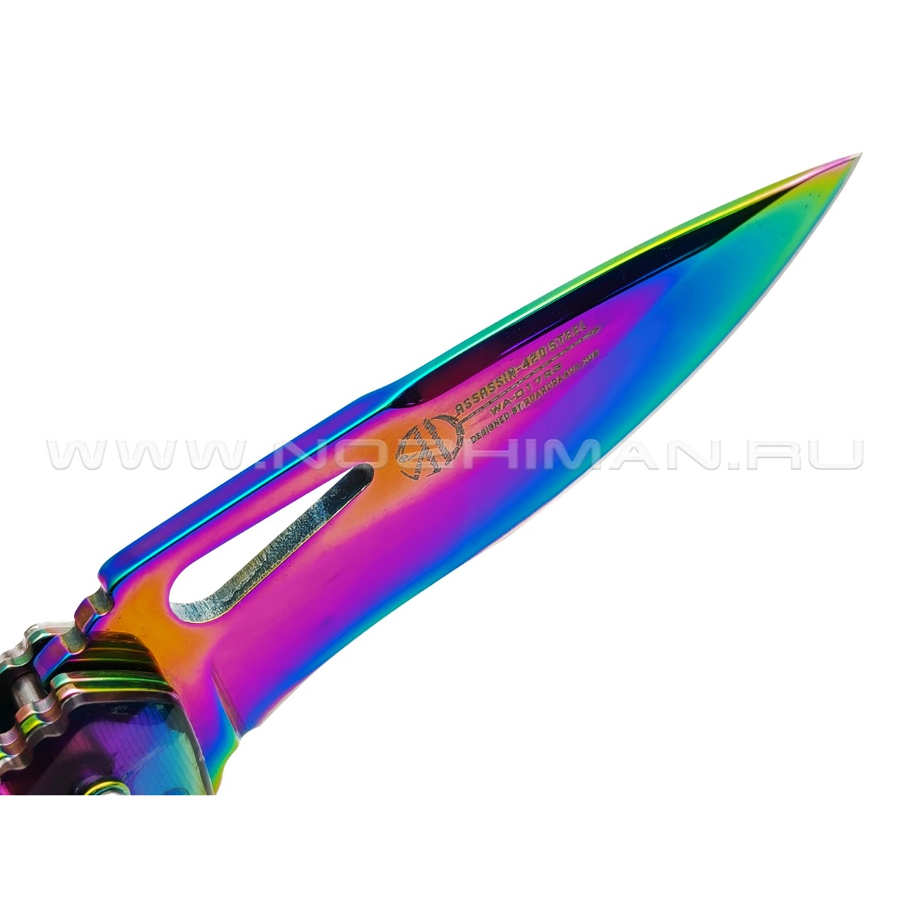WithArmour складной нож Assassin WA-017RB сталь 420HC titanium coated, рукоять Plastic