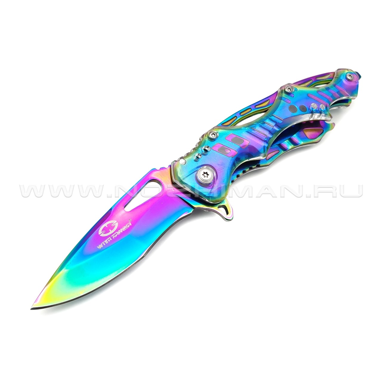 WithArmour складной нож Assassin WA-017RB сталь 420HC titanium coated, рукоять Plastic