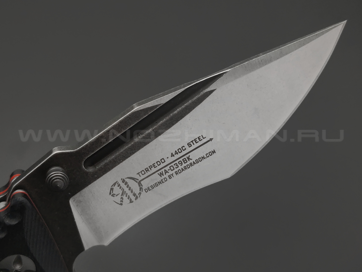 WithArmour складной нож Torpedo WA-039BK сталь 440C, рукоять G10 black