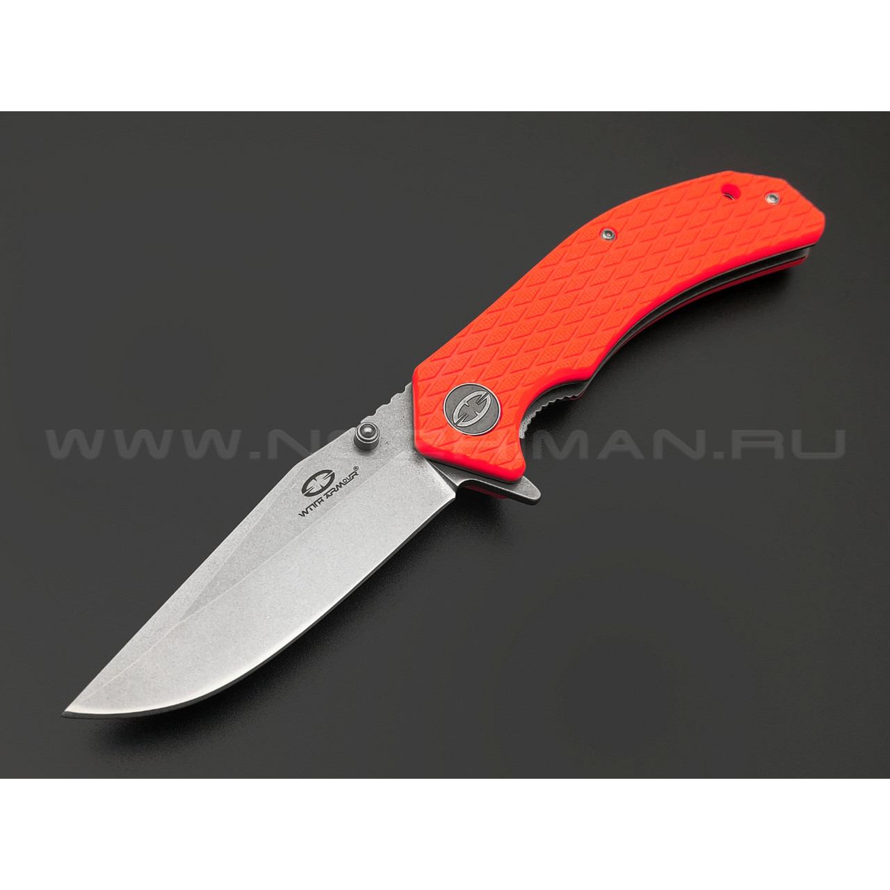 WithArmour складной нож Butterfly WA-008OR сталь 440C стоунвош, рукоять Nylon Fiber orange