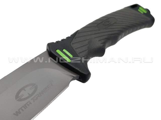 WithArmour нож выживания Nightingale WA-001BG сталь D2 black, рукоять Rubber grey, ABS black