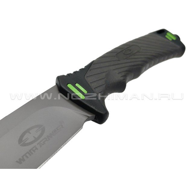 WithArmour нож выживания Nightingale WA-001BG сталь D2 black, рукоять Rubber grey, ABS black