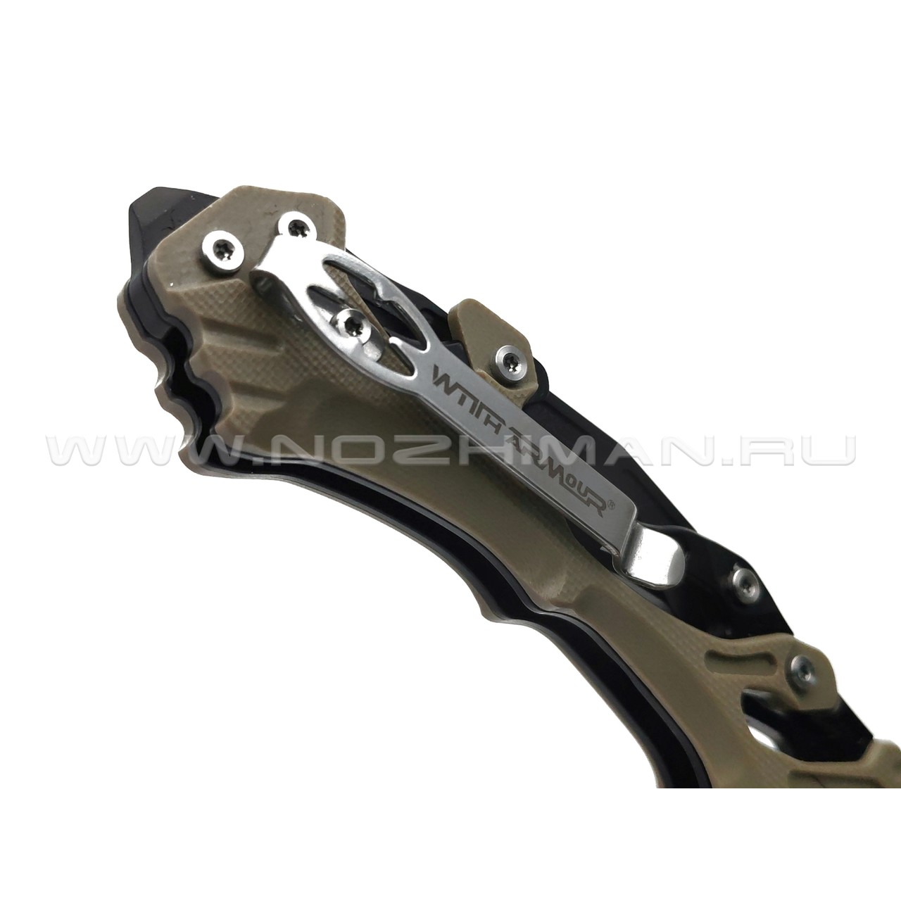 WithArmour складной нож Storm WA-102DT сталь Aus-8, рукоять Hard aluminium, G10 tan