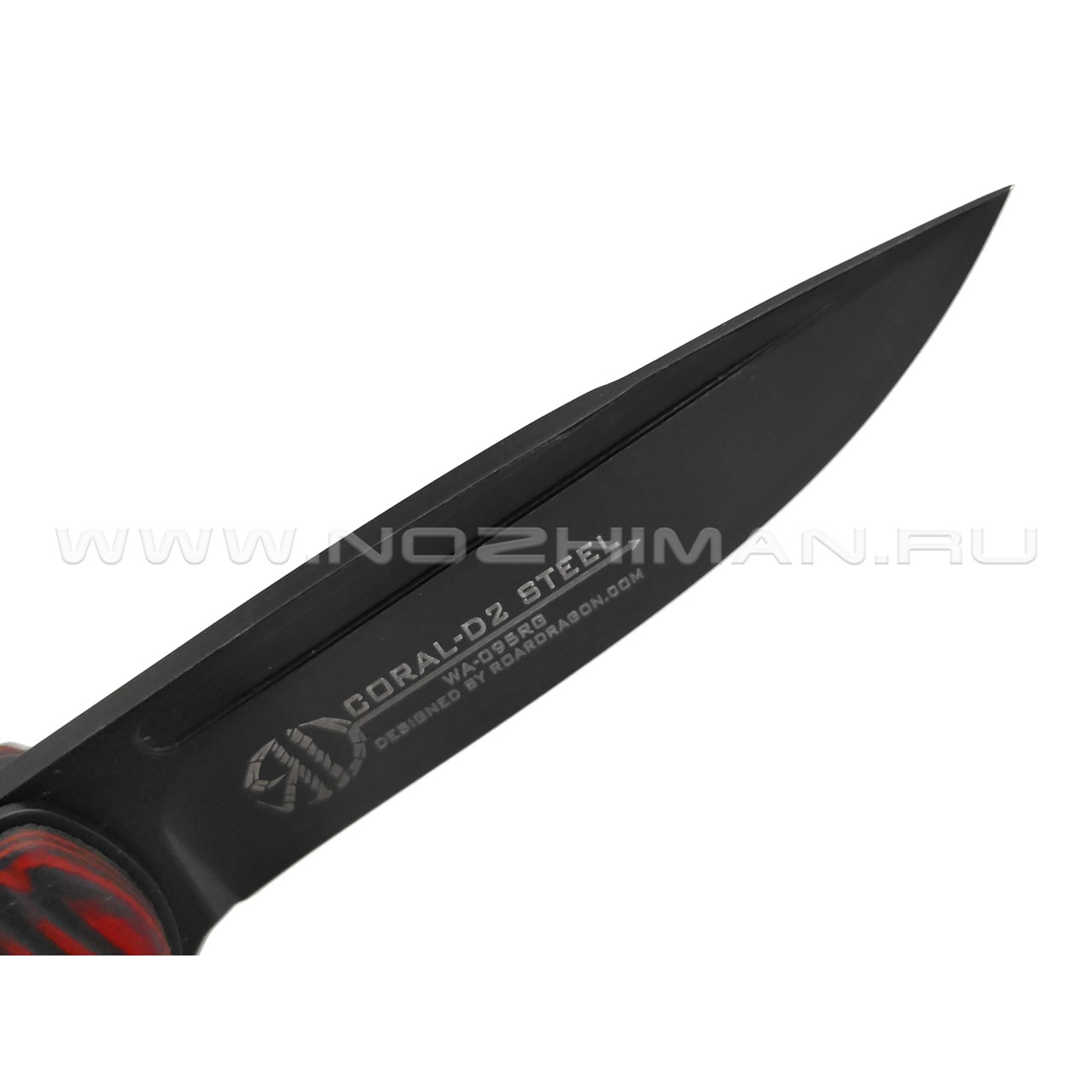 WithArmour складной нож Coral WA-095RG сталь D2, рукоять G10 black & red