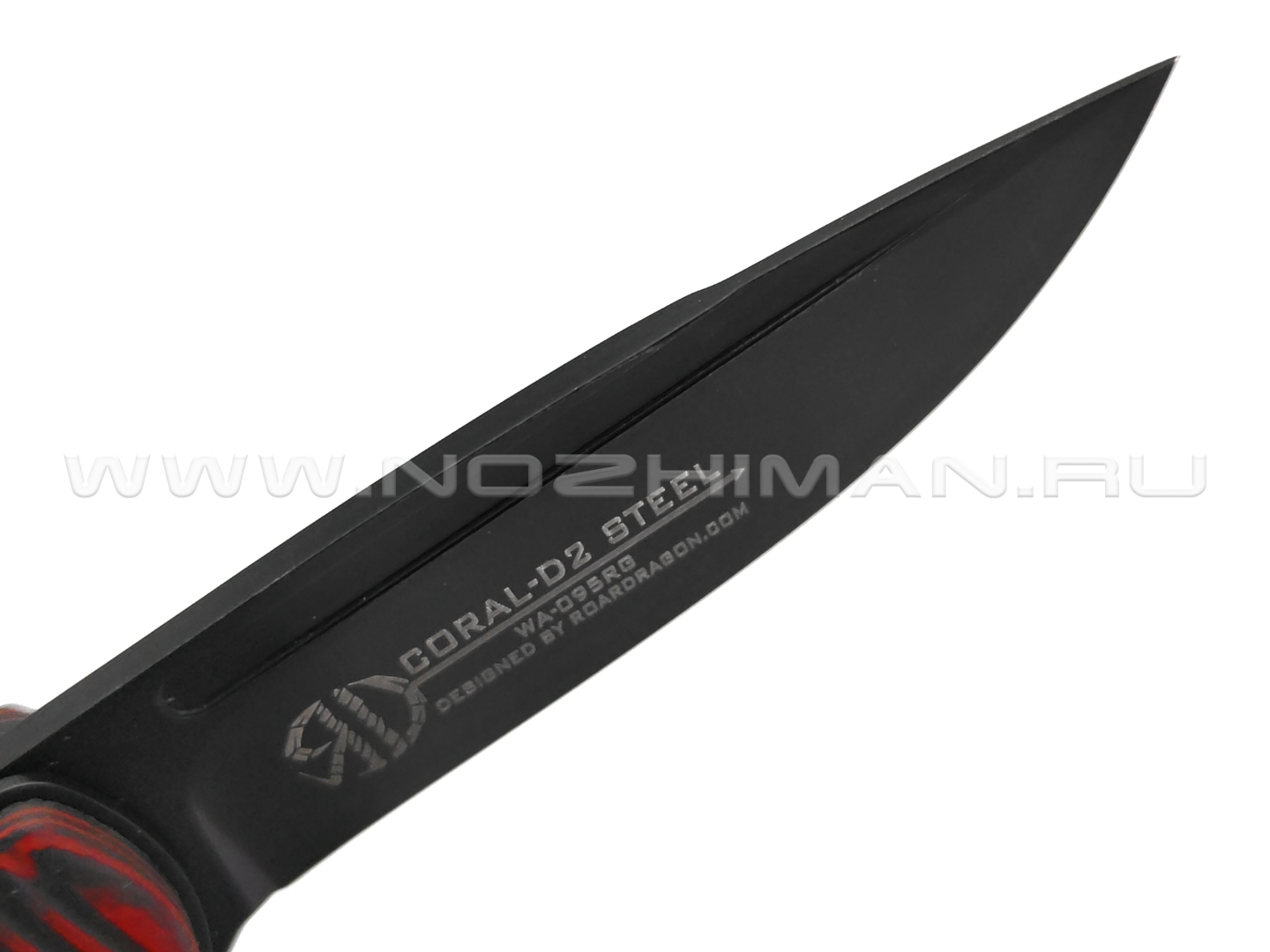 WithArmour складной нож Coral WA-095RG сталь D2, рукоять G10 black & red