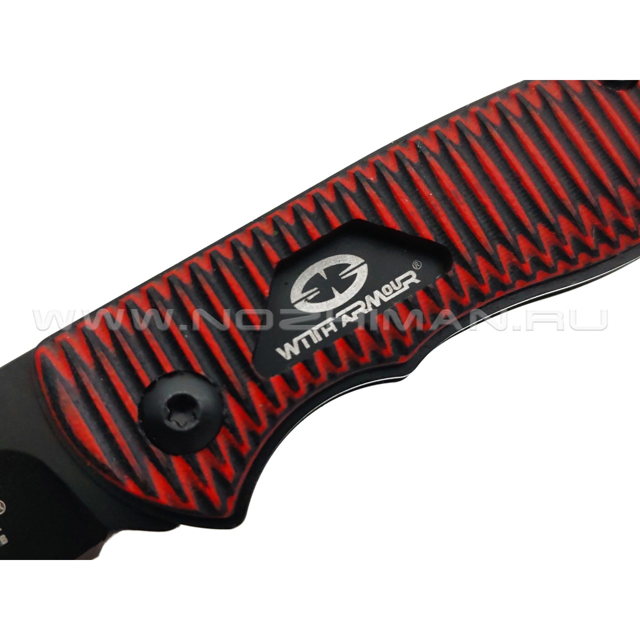 WithArmour складной нож Coral WA-095RG сталь D2, рукоять G10 black & red