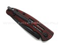 WithArmour складной нож Coral WA-095RG сталь D2, рукоять G10 black & red