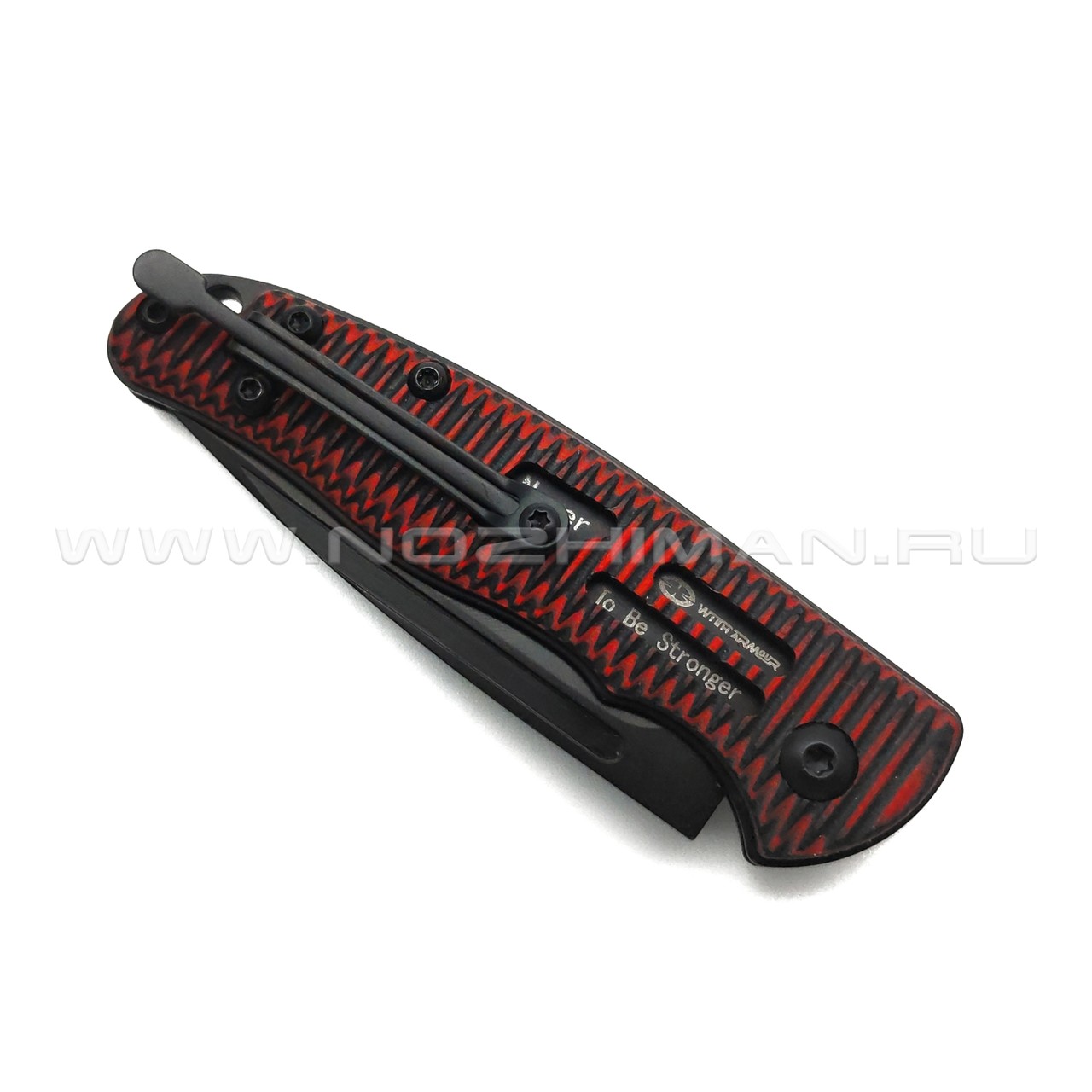 WithArmour складной нож Coral WA-095RG сталь D2, рукоять G10 black & red