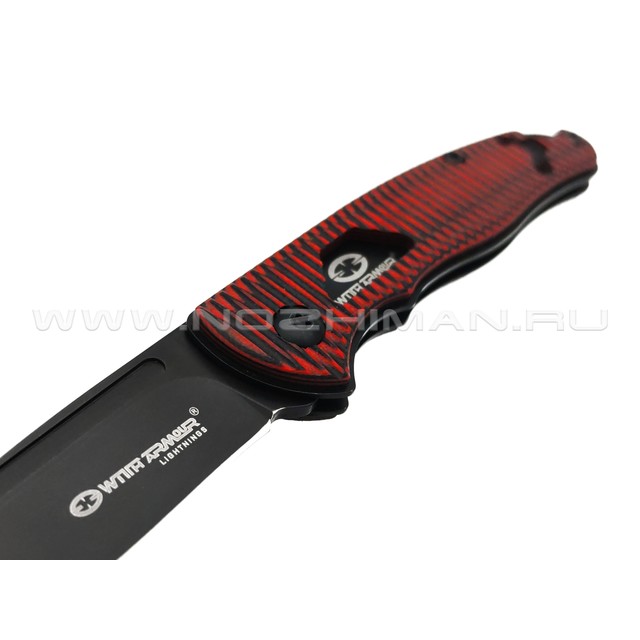 WithArmour складной нож Coral WA-095RG сталь D2, рукоять G10 black & red