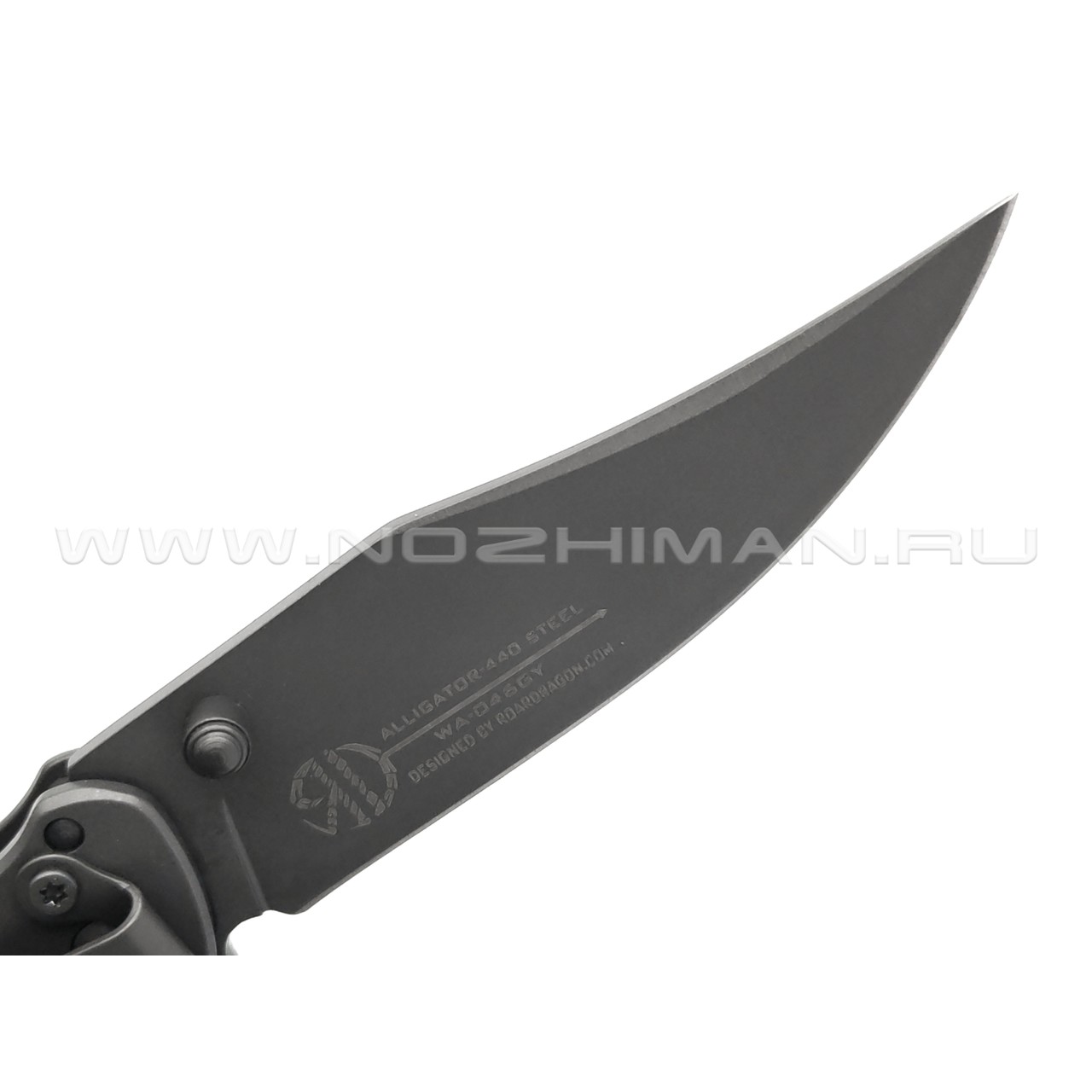 WithArmour складной нож Alligator WA-046GY сталь 440 Titanium coated, рукоять Stainless steel