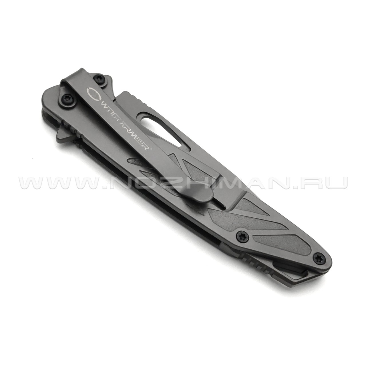 WithArmour складной нож Finches WA-047GY сталь 440C Titanium coated, рукоять Stainless steel