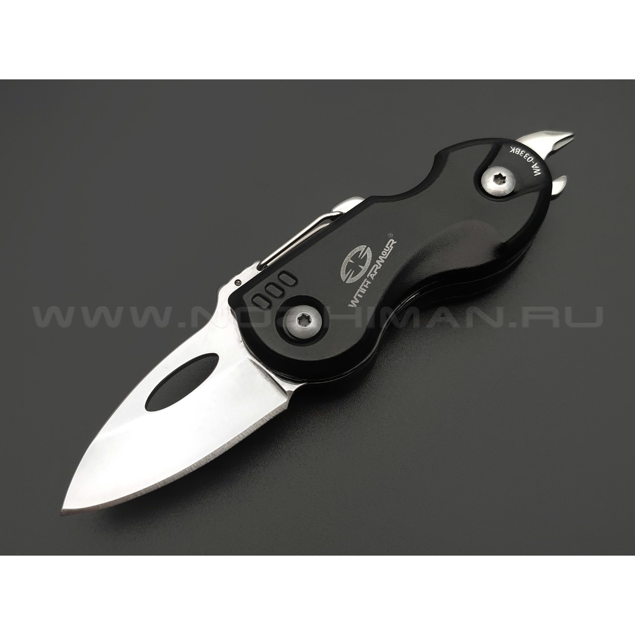WithArmour многофункциональный нож Tot WA-033BK сталь 420, рукоять Aluminium