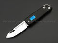 WithArmour складной нож Egret Black WA-103BK сталь Sandivik 12C27, рукоять Hard aluminium, Timascus