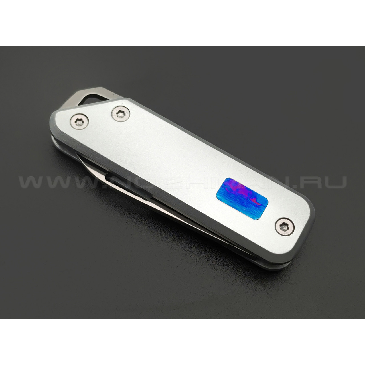 WithArmour складной нож Egret Grey WA-103SL сталь Sandivik 12C27, рукоять Hard aluminium, Timascus